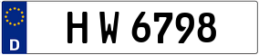 Trailer License Plate